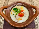 トムカーガイต้มข่าไก่(ซุป) (ココナッツミルクスープ鶏肉、ガランガル入り) Coconut milk soup with chicken（シャムチャントラー）