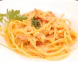 ズワイガニのトマトクリームソース（HIROSHIMA ITALIAN AO-あお-）