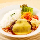 チーズハンバーグセット 【深夜】(ハンバーグとチキンカツレツ 六本木 八番館)