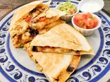 ベジタリアン 豆腐ケサディージャ Meat-free tofu quesadilla(メキシコ料理ドンブランコ)