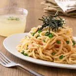 【セット】スープと明太子生パスタ Mentaiko Fresh Pasta with Soup（芳醇な明太子生パスタ FOOD RECORDS PASTA 糀谷）