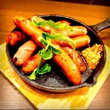 ソーセージ5種盛り（大盛りパスタ専門店 BNO）