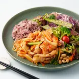 豚の辛味噌焼き with たっぷりサラダBOX（Salad Bento ENSA(旧和がし圓左)）