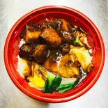 中華風角煮丼(手作り餃子 西遊記 マーラータン)