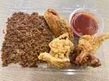 ハーフ&ハーフ(タコライス+鶏から3個)/Half&Half(TacoRice+3FriedChicken)(やんばるタコライス 凛タコ)