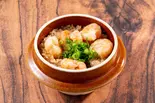 海老の釜飯・海老味噌入り Prawn Pot Rice with Tomalley（釜飯 萬月 国立）