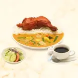 タンドリーチキンカレーライスセット(本場インド料理 SAHARA)