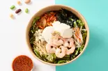 【高タンパク】豆腐エビの韓国サラダボウル Tofu & Shrimp Korean Salad Bowl(玄米ビビンバ 韓美菜(ハンヤチェ) 住吉店)