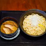 ”太麺”つけ麺(魚介鶏とんこつ)（俺の創作らぁめん 極や 上野広小路店）