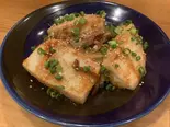 鉄板焼き豆腐（屋台鉄板 三寸）