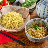 チャーシュー野菜つけ麺（我楽酒家 丸長）