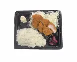 一口ひれかつ弁当(ひれかつ35g×3枚、キャベツ、ポテトサラダ、漬物、ご飯)（Romancingとんかつキッチンたぐ）
