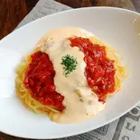 チーズソースがけミートソース（CafeWanishan）