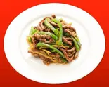 牛肉とピーマンの細切り炒め(梅蘭 六本木ヒルズ店)