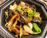 レバーの麻辣炒め Stir Fried Spicy Pork Liver(中華料理 成都 高円寺本店)