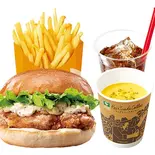 【ディナーセット】タルタルチキンバーガーTartar Chicken Burger Dinner Set（ゼッテリア ZETTERIA 福岡新天町店）