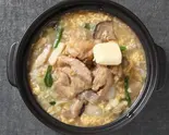 とり味噌バター雑炊 Chicken Miso Butter Rice Porridge（【出汁の旨みとたっぷり具材】雑炊の気分 池袋東口店）