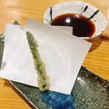 アスパラ天麩羅 単品(1個)【天つゆ】（大分 とり天 豚天 天洋軒）