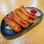 粗挽きソーセージ マスタード(4本)【ケチャップ】（博多もつ鍋総本家 喜楽）