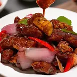 29.黒酢酢豚（湘逢中華料理）