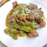 371.スペアリブとモロッコインゲンの煮込み(排骨炖豆角)（湘逢中華料理）