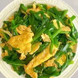 46.ニラと玉子の炒め(韭菜鸡蛋)（湘逢中華料理）