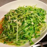 47.豆苗の炒め(扁豆苗)（湘逢中華料理）