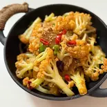 56.カリフラワー干し鍋(干锅花菜)（湘逢中華料理）