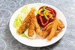 エビフライ＆ハンバーグ＆ポテトセット(大)（Be-yan）