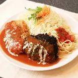 ビフカツ＆ハンバーグセット（洋食 夢たまご）