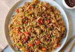 特製チキンチャーハン スパイシーカトリSpecial chicken fry rice with hot spicy（インド・ネパール料理 ロードブッダ 大森店）