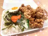 山盛り唐揚げ明太子ご飯弁当（お弁当とまぜそば ラーメン居酒屋統領）