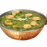 ほうれん草マッシュルームカレーSag Mushroom Curry（INDIAN NEPALI RESTAURANT "JUNTARA"）