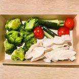 ブロッコリーとチキンコンボ【 Brocolli and Chicken Combo】(チキンオーバーライス&丼日吉店 【DS OVER RICE & BOWL】)