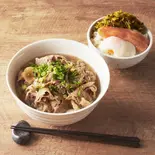 肉吸い肉ダブル!お肉180gと明太子辛子高菜丼(大阪名物!肉吸い「千日屋」 浅草店)