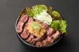 わさびおろしぽん酢ハラミステーキ丼(100g) Wasabi Radish Ponzu Harami Steak Bowl（ハラミステーキ丼＆ビビンバ 「ハラミ市場」 立花店）