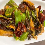 牛はちのすと唐辛子炒め（圓縁園飯店）