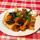 ポーク茄子炒め Pork & Eggplant Stir-Fry(インド料理 スワガット 富士見ヶ丘店)