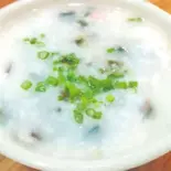 ピータン入りお粥/Preserved egg porridg(中華料理 龍門)