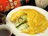 五目野菜炒めの玉子のせ（福錦 湯島店）