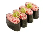 ねぎまぐろ軍艦4貫（スシロー博多駅南店）