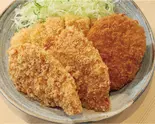 F-1112】3種のMIXセット(ロースかつ100g、ヒレ2枚、メンチカツ1枚)（とんかつの和吉 岡山駅前店）