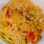 白菜漬けと春雨の豚肉炒め(酸菜炒粉)（聚香源）