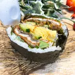 おにぎらず「天むす鰻玉」（ご馳走おにぎり“雲海” 鶴橋店）