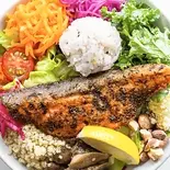 【人気No.1】バジルサーモン/Grilled Salmon（Vegetable base TOKYO 恵比寿店）