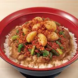 トリプルニンニク牛カルビ焼肉丼 Grilled Beef Galbi Rice Bowl w/ Garlic Boost Max(すき家 福岡舞鶴店)