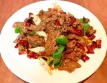 牛肉のクミン炒め（中国家常菜 祥龍房）