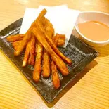 ごぼうスティック唐揚げ【オーロラソース】（鉄板焼肉 スタミナ亭 清水店）