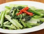 青菜炒め Sautéed Leafy Vegetables（インドアジア料理家帝 YETI）
