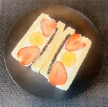 旬のいちごと完熟バナナオレオサンド(Morning Fellow神楽坂)